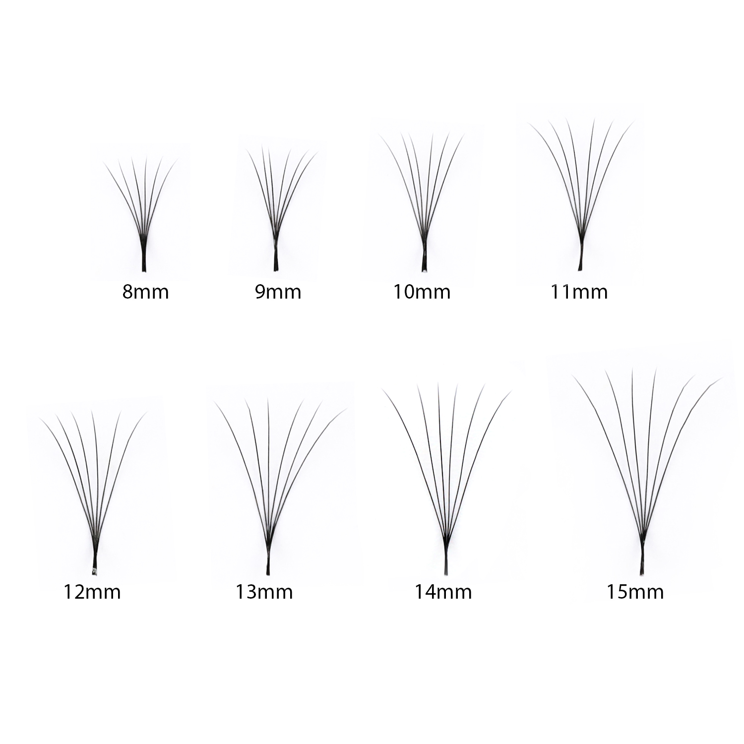 Newest 10D,14D Point Base Lash Extension Premade Fans Wholesale-JN15